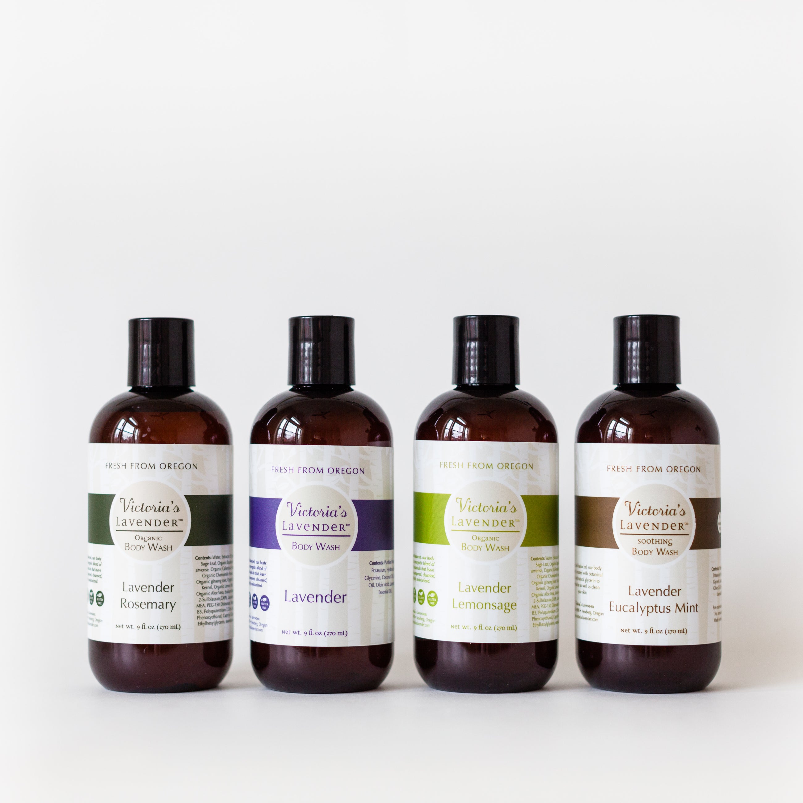 Body wash made with organic ingredients