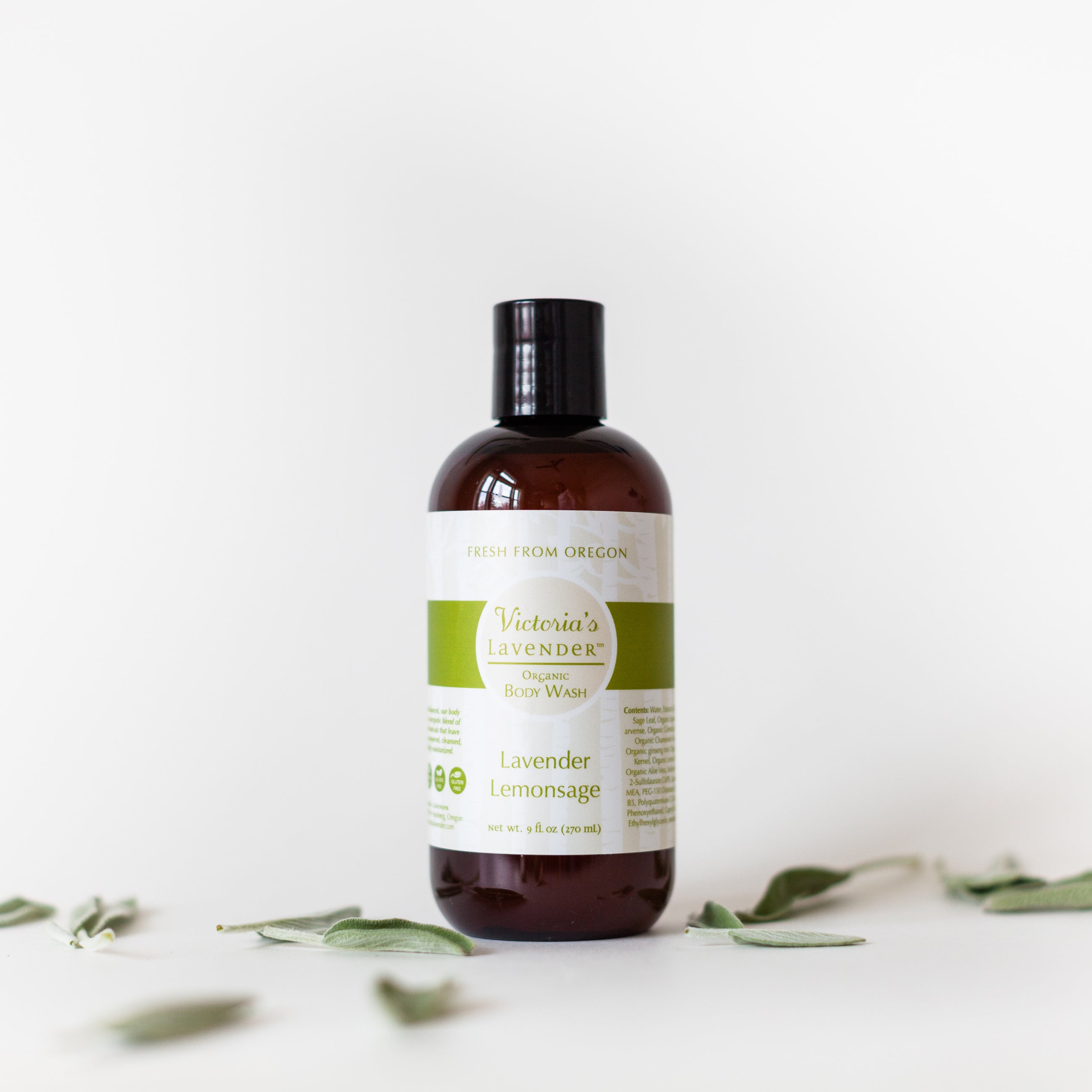 Body wash made with organic ingredients