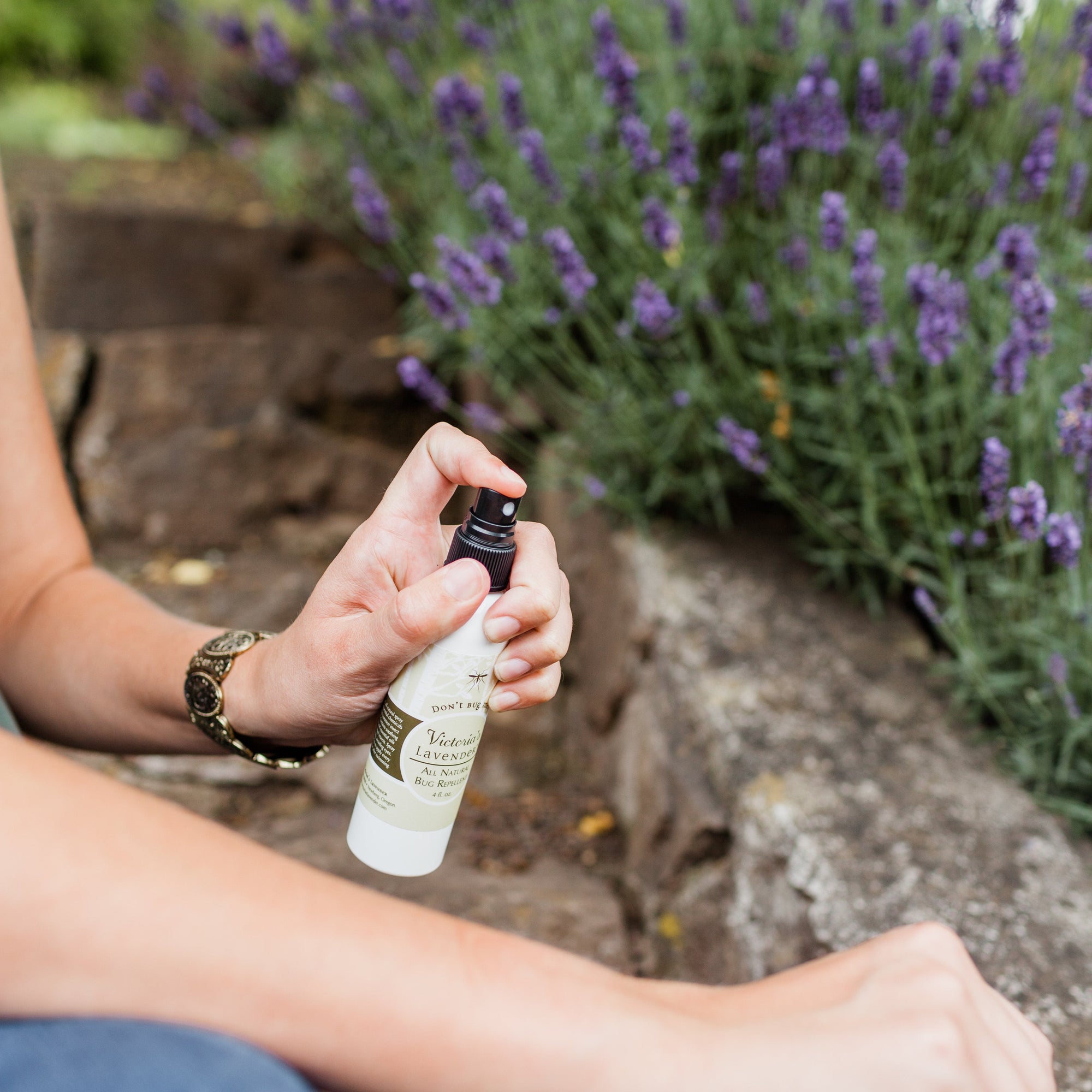lavender plant fly repellent All Natural Bug Spray: Safe for the Whole Family 4 oz