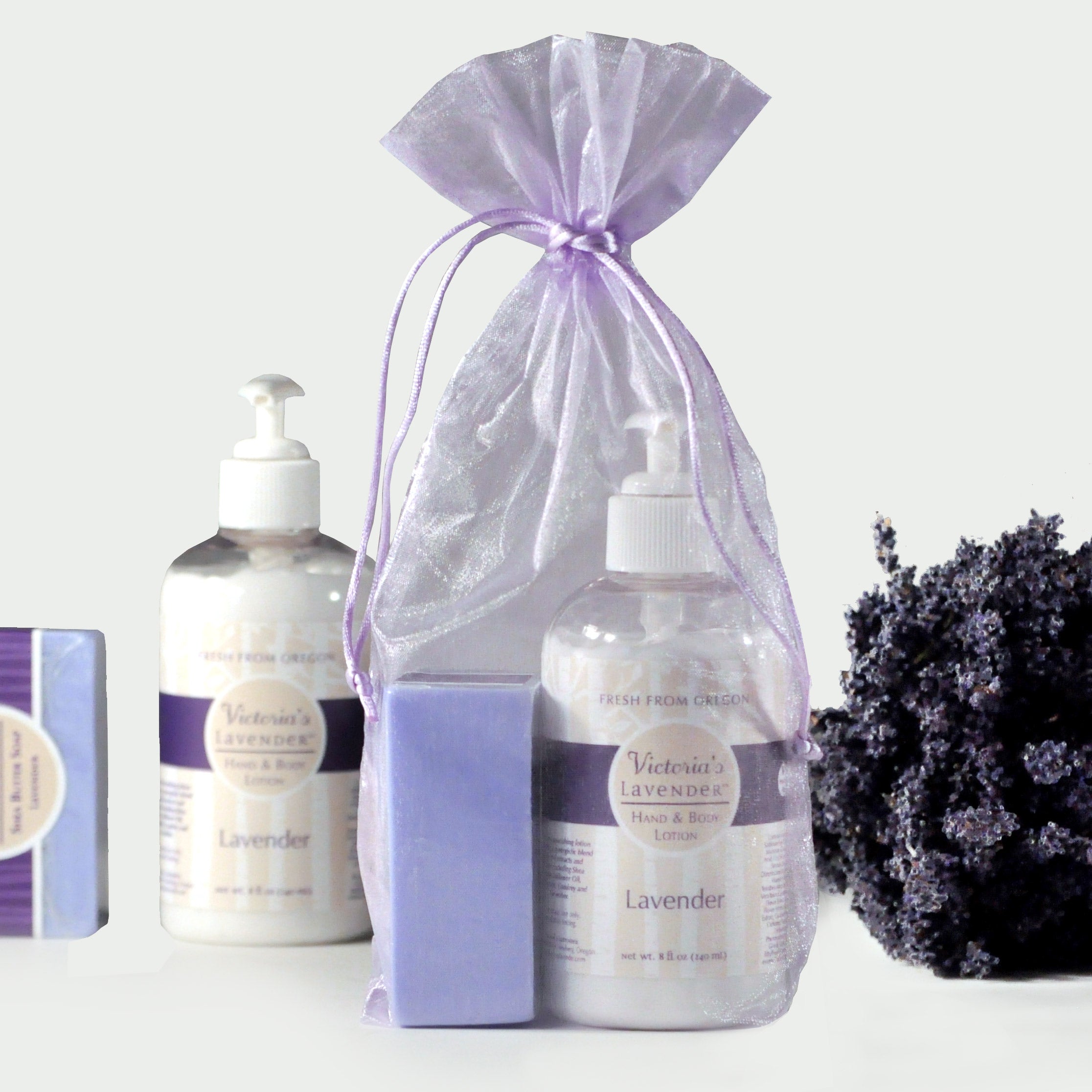 Lavender Lotion & Soap Gift Set for Relaxation - Victoria's Lavender
