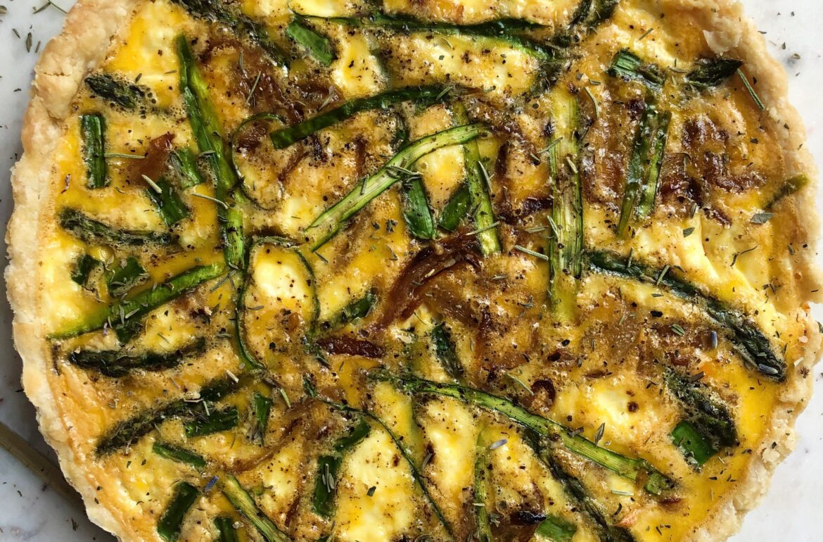 Springtime Asparagus Herb Quiche