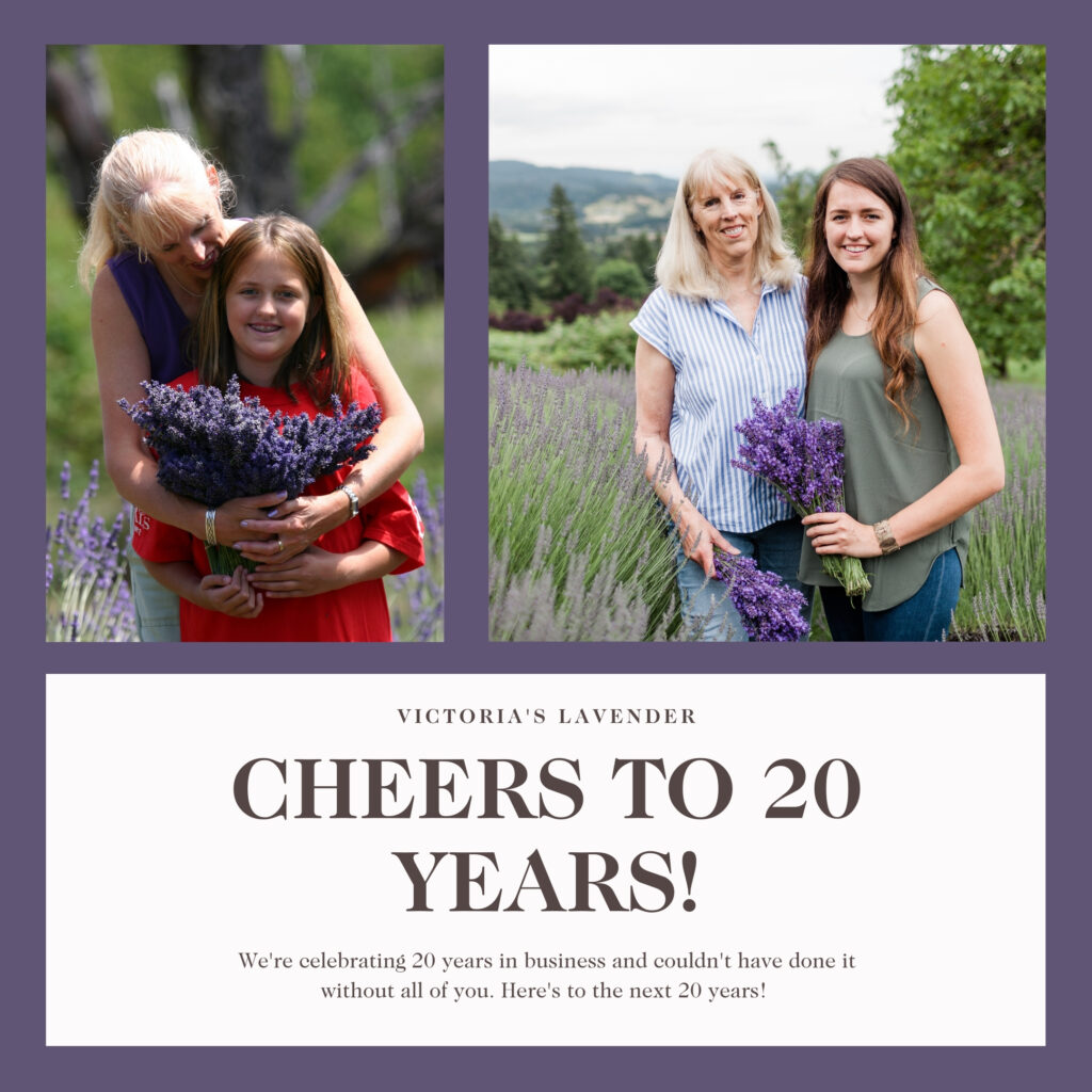 20 years of Victoria's Lavender!