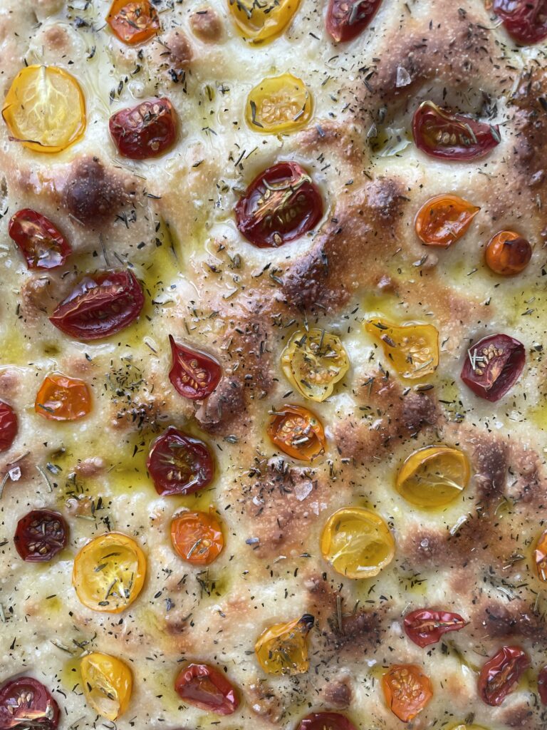 Overnight Focaccia with Herbs De Provence