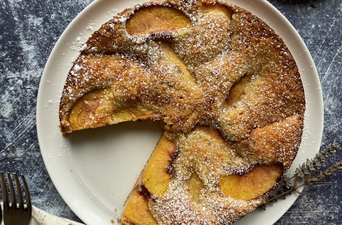 Peach Lavender Torte